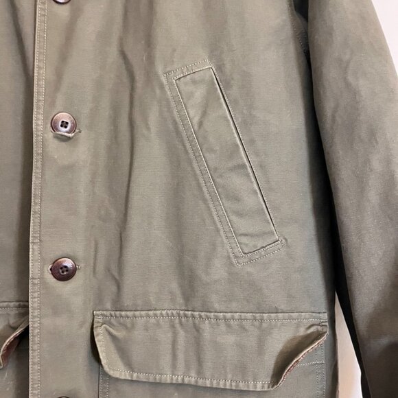 Vintage LL Bean Chore/Barn Coat Men’s Olive Green Corduroy Thinsulate Sz Medium - Picture 5 of 16